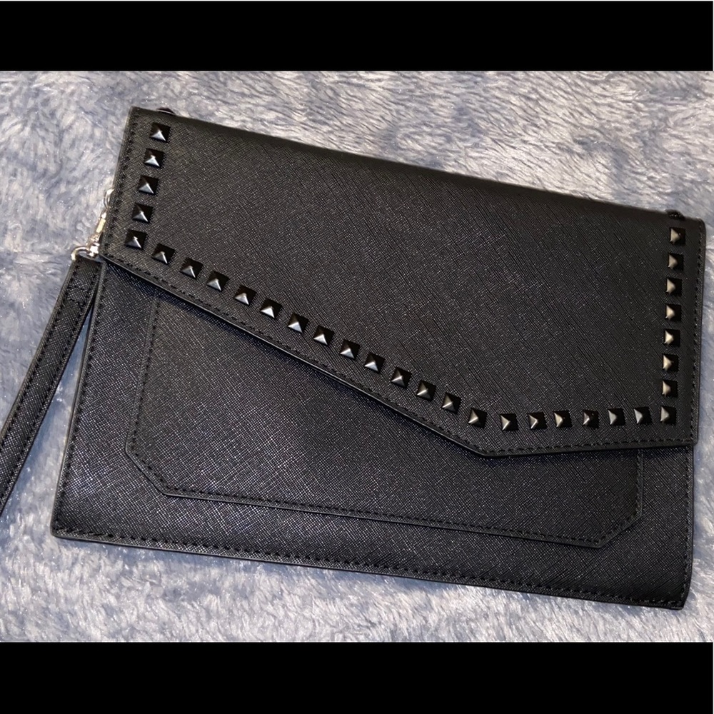 Black Studded Steve Madden wristlet